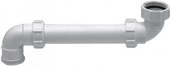 Отводная труба HC13L под 90 внутр.1 1/2" х внеш.1 1/2" с возм удлинения длина 320 мм Mc'Alpine